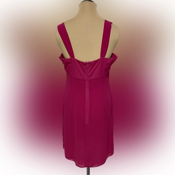 NWT Bandolino Magenta Pink Lotus Floral Bust Dress - Picture 3 of 5